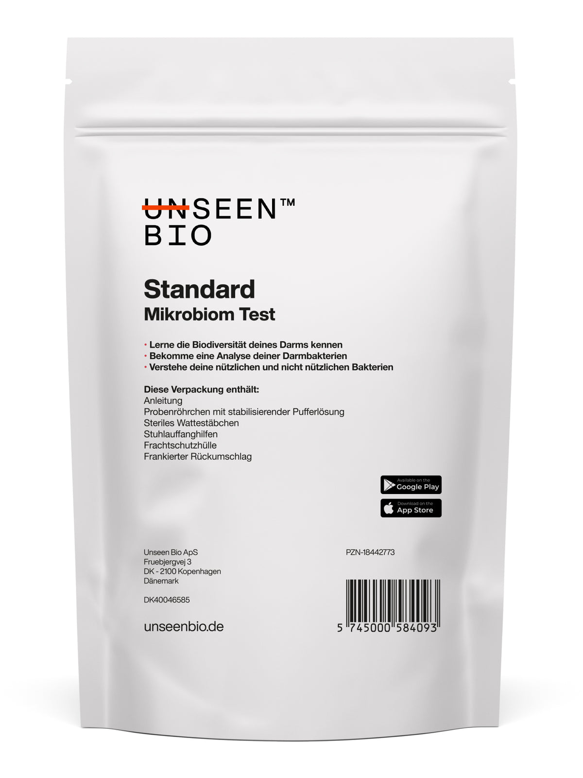 Mikrobiom test standard back